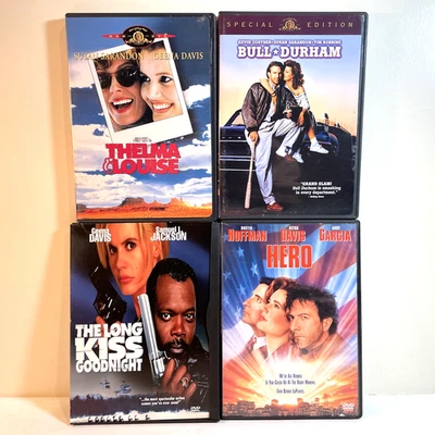 THELMA & LOUISE / BULL DURHAM / THE LONG KISS GOODNIGHT / HERO (DVD Lot) Drama - Image 1 of 4