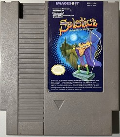 Solstice: The Quest for the Staff of Demons (Nintendo NES, 1985) Cartridge Only 