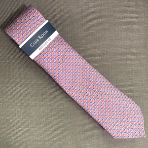 Club Room Men's Classic Neck Tie Red/Blue Sailboat MSRP $55 - Picture 1 of 3