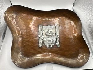 Vicky Industria Peruana Vintage Copper & Sterling Silver Wall Plate - G15 - Picture 1 of 20
