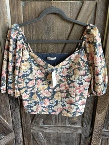 Abercrombie & Fitch Floral Blouse Women’s Size L (NWT) - Picture 1 of 7