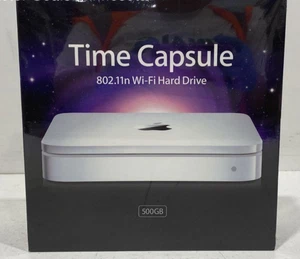 Apple Time Capsule 802.11n WLAN Festplatte 500GB Time Machine WLAN Backup - Bild 1 von 3