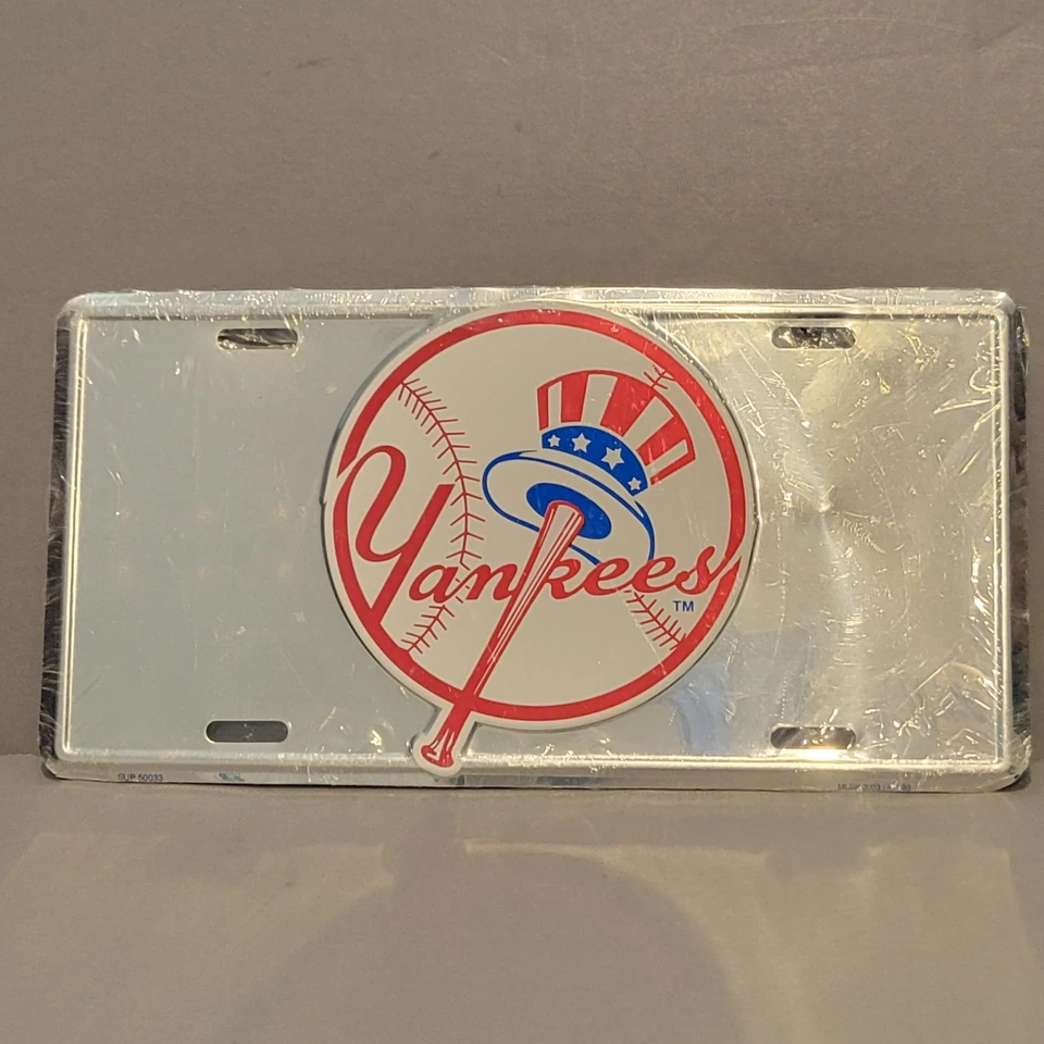 New York Yankees MLB Metal Embossed License Plate 12x6 - Image 1 of 4