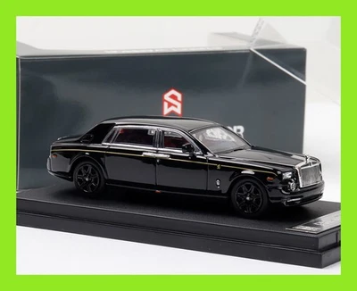 NOV 2025 STREET WARRIOR SW 1/64 RR Rolls Royce Phantom VII Black Diecast Car - Image 1 of 4