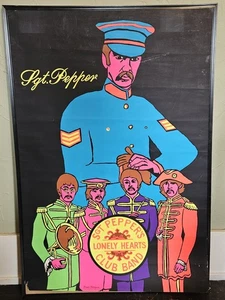 Vintage 1969 Original Beatles Poster Sgt Pepper's Lonely Hearts Club Band selten gebraucht - Bild 1 von 11