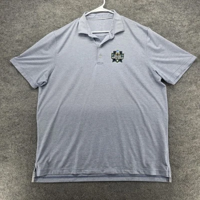 College World Series Shirt Mens XL Blue NCAA Baseball Omaha 2023 Polo Striped - Image 1 of 4
