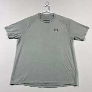 Under Armour Running Lightweight Training Gym Grey Tee T Shirt Mens XL - Picture 1 of 10