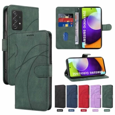 For Samsung A12 A22 A32 A52 A51 A71 A10 A50 Flip Wallet Stand Leather Case Cover - Image 1 of 4