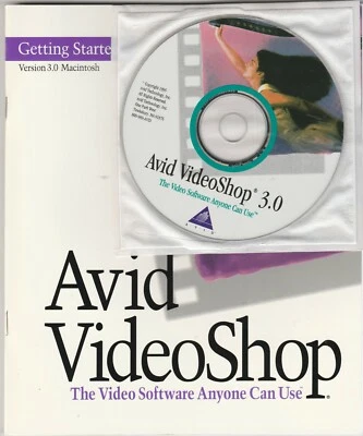 Avid VideoShop 3.0 CD-ROM with manual for MAC ~ 1995 - Image 1 of 2