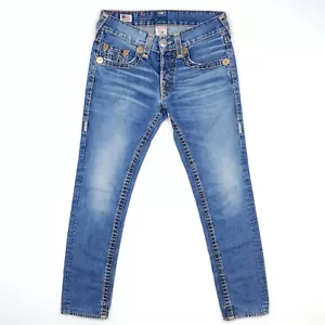 Jeans True Religion Rocco Super T W29 L30 de colección hechos en EE. UU. tiro bajo recto - Imagen 1 de 19