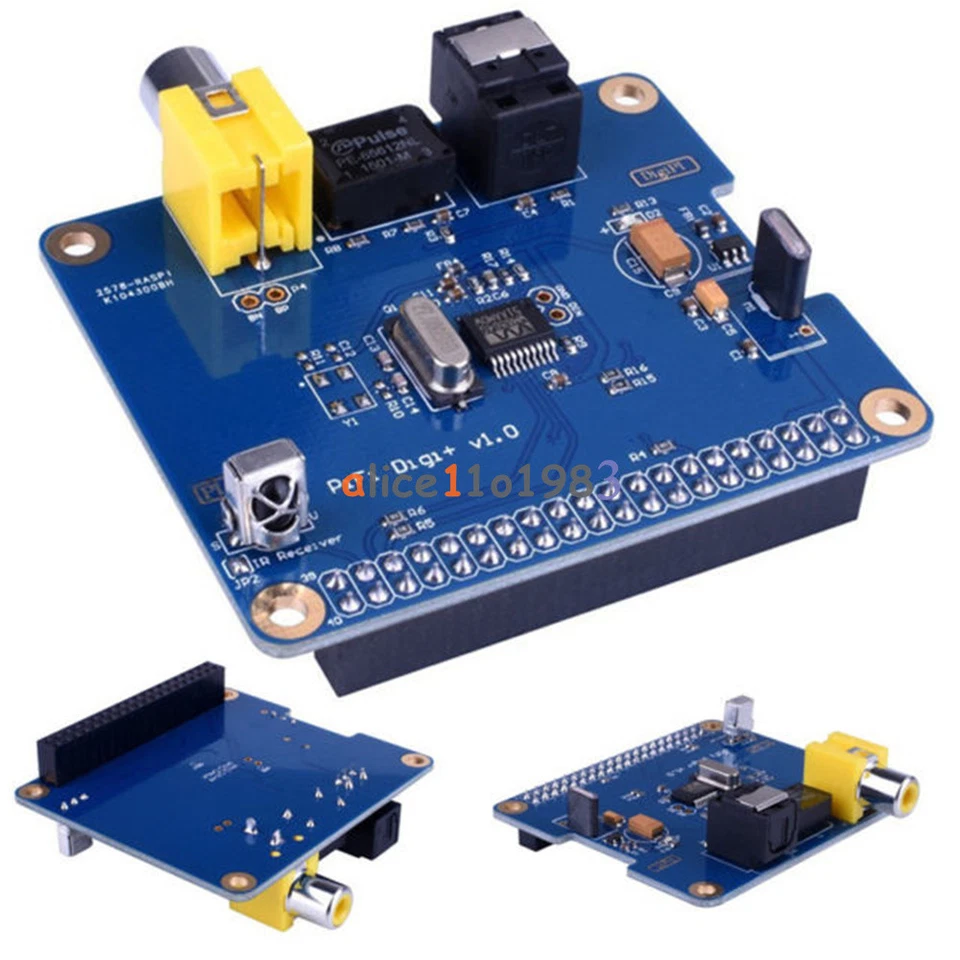 Scheda audio digitale HIFI PIFI I2S SPDIF modulo fibra ottica per Raspberry pi 2/3 - Immagine 1 di 4