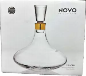 Godinger Novo Molten Spirit Crystal Brandy Decanter - Picture 1 of 4
