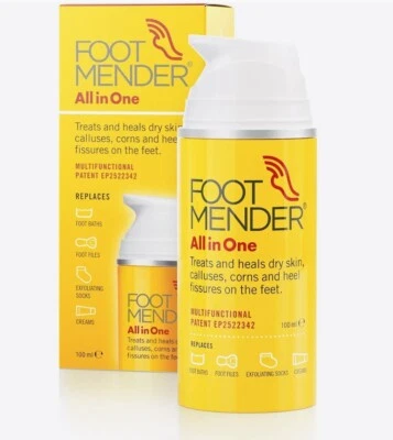 Footmender All in One | Treats Feet, Hard Skin Calluses, Corns & Cracked Heels