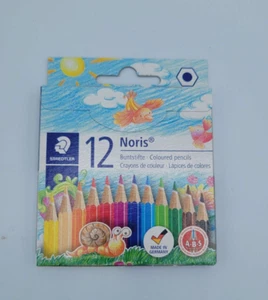1X 12Pack STAEDTLER Noris Half Length Coloured Pencil - NEW UK - Picture 1 of 1