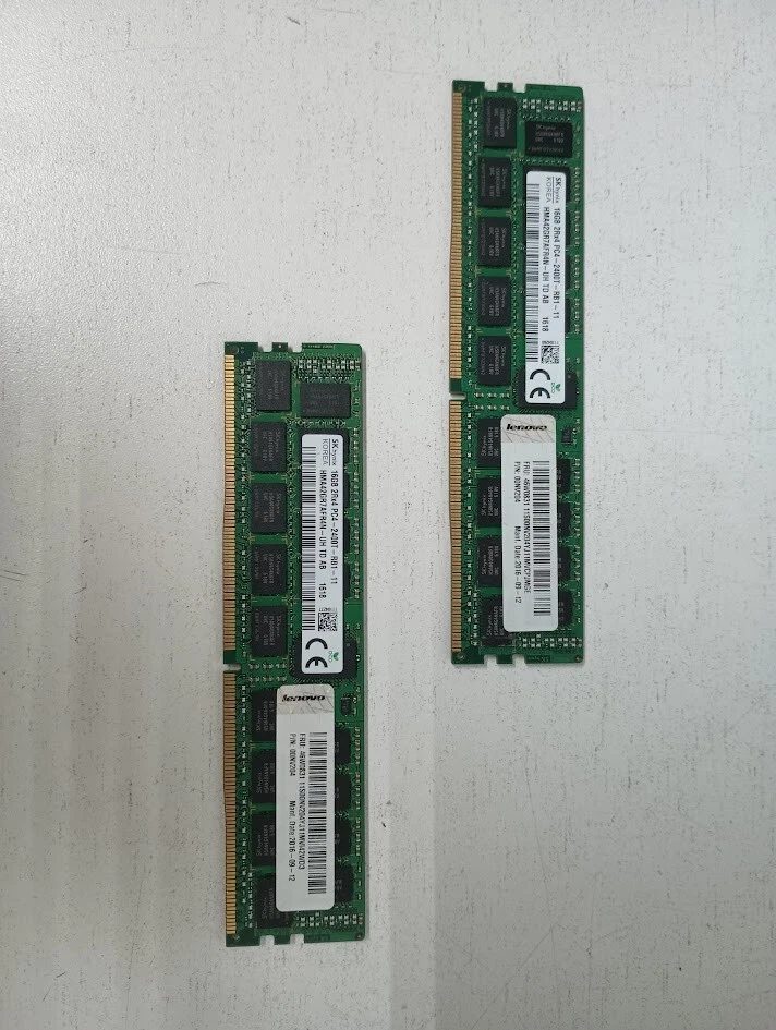 SK Hynix 16GB 2Rx4 PC4-2400T-RB1-11 HMA42GR7AFR4N - UH TD AB DDR4 RDIMM ECC RAM - Image 1 of 4