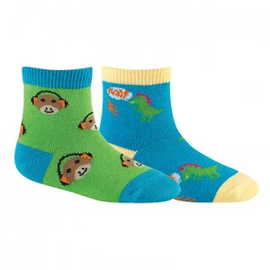 Sock It To Me Kids Socks - Twin Pack - Monkey & Dinomite - Age: 1-2 - Picture 1 of 1