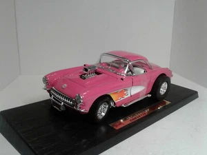 Road Legends 1957 Chevrolet Corvette Gasser 1:18 Scale Diecast (Pink) - Picture 1 of 12