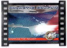 STAR TREK SKYBOX CINEMA 2000 GALACTIC CONFLIX SILVER VARIATION GC2 #'D 0924/1000