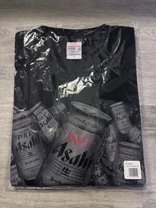 Asahi Beer Black T Shirt (From Japan Asahi Beer Factory Not Fake) - Picture 1 of 2