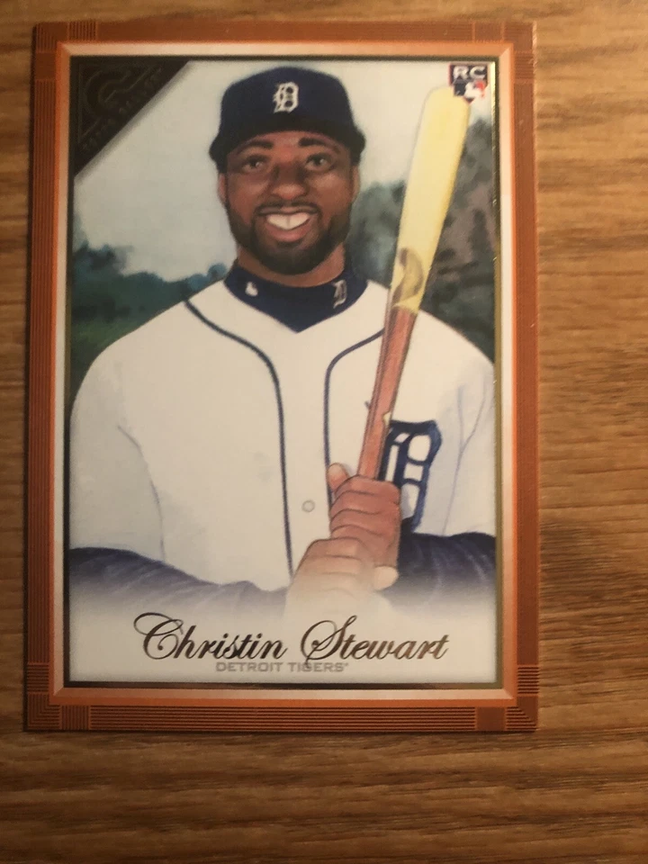 2019 Topps Gallery Christin Stewart RC Rookie 03/25 Detroit Tigers DJ - Image 1 of 2