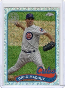 2024 Topps Update Silver Pack Chrome Mojo Refractor Greg Maddux Chicago Cubs - Picture 1 of 2