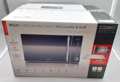 CASO MG20 Mikrowelle Edelstahl 800W Timefunktion 20L Garraum 5 Stufen #KT8242X- - Bild 1 von 4