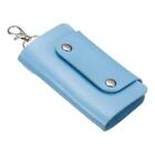 Housse de porte-clés, 1 paquet cuir PU 6 porte-clés manche à clé, bleu