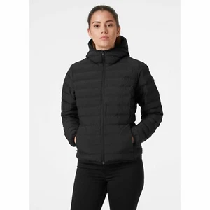 HELLY HANSEN WOMENS HOODED LIGHT PUFFER JACKET LIGHT URBAN INSULATOR BLACK COAT - Picture 1 of 6