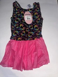 Moret Leotard Bodysuit Dress Skirt Tank Skirtall Girl Iridescent Hearts Multi - Foto 1 di 7