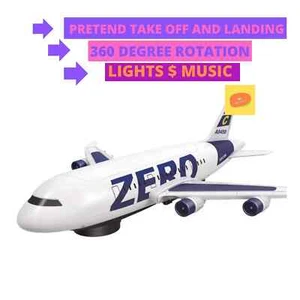 Childrens Musical Aircraft With Lights & Music Flying & Landing - Picture 1 of 2