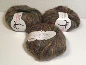 3 skeins Trendsetter DUNE yarn, color 45 Brownish metallic, New Old Stock - Picture 1 of 3