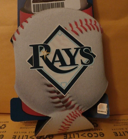 MLB Tampa Bay Rays Base Ball Shaped Can Koozie Cover