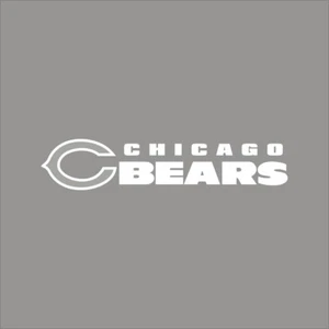 Chicago Bears #9 NFL Team Logo 1 Color Vinyl Decal Sticker Window Car Wall - Picture 1 of 7