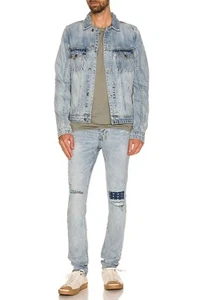 NUEVA Chaqueta Denim Azul Ksubi Kolor Stitch Para Hombre Talla M-XL - Imagen 1 de 3