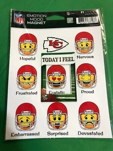 NFL Kansas City Chiefs Cool Novelty Emotion Mood Magnet NWT - Picture 1 of 1