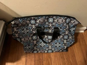 Vera Bradley Large Travel Duffle Nylon Bag w Shoulder Strap Sierra Luggage 24" - Picture 1 of 6