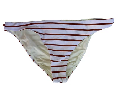 Parte inferior de bikini clásico a rayas marrones Karmen talla XL para mujer O'NEILL cobertura descarada Foto 1 de 4