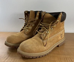 Timberland Waterproof Lace Up Classic Boots Tan Boys/Juniors Size 5 M 12909 - Picture 1 of 6