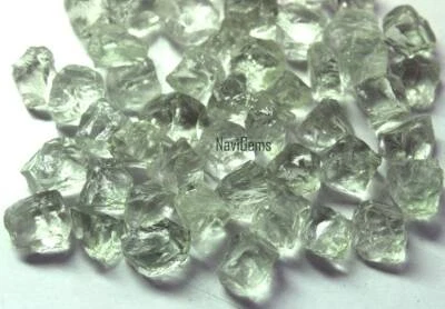 Piedras preciosas sueltas ásperas de amatista verde natural de 50 piezas forma desigual 6-8 mm  Foto 1 de 3