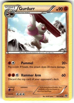 Pokémon TCG Gurdurr 66/146 Uncommon NM - Image 1 of 2