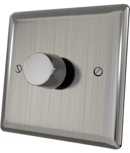 iolloi LED Dimmer-Switch for Dimmable LED/Incandescent/Halogen Bulbs,Brush Steel - Picture 1 of 10