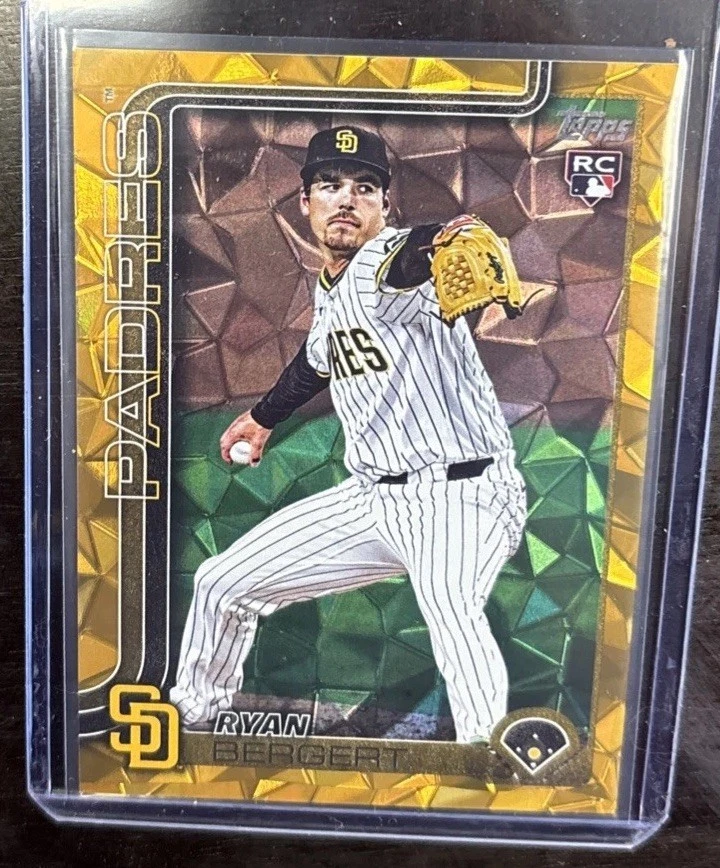 Ryan Bergert 2025 Topps Update Gold Diamante RC #US295 San Diego Padres /50 - Image 1 of 3