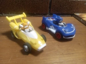 SEGA SONIC and TAILS -Sonic All Stars Racing - Pull Back & Go Cars, 2013, 3.5-4" - Picture 1 of 5