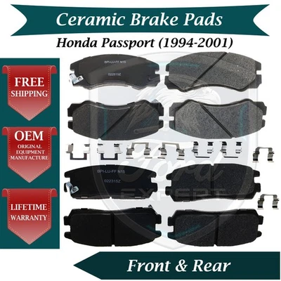 NUEVO OE Kit de pastillas de freno delanteras y traseras de cerámica para Honda Passport 1994-2001 Foto 1 de 4