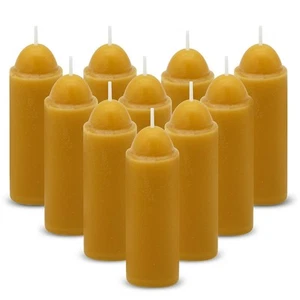 15-Hour Natural Beeswax Candles Compatible with Candle Lanterns - Smokeless C - Picture 1 of 7