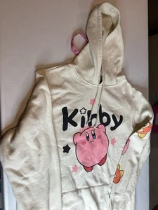 Kirby Hoodie 2xl  Graphic Print Fleece Pullover Nintendo Teen Gamer - Picture 1 of 13
