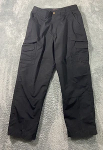 True Spec Cargo Work Pants Womens Large Black 34/30 Straight Leg EMT EMS Uniform - Picture 1 of 7