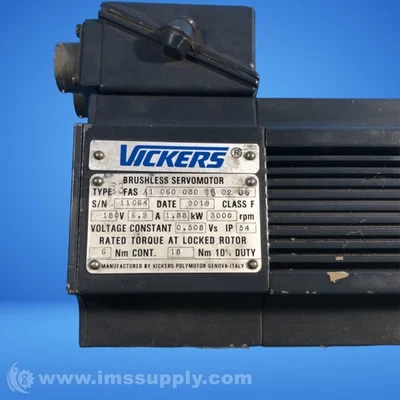 Vickers A1060030160200 180V 6.9A 1.88KW 300 RPM USIP Foto 1 de 4