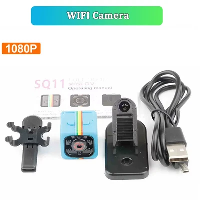 Mini Telecamera HD Sq11 1080P Portatile Piccola Tata Cam Video Vocale Mini Regis - Immagine 1 di 4
