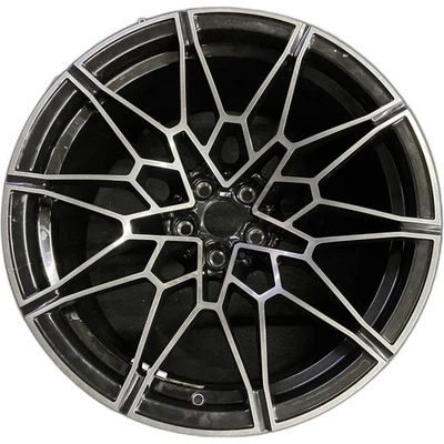 Rear BMW Black M3 M4 OEM Wheel 20” 2021-2024 Rim Original Factory 86607B - Image 1 of 4